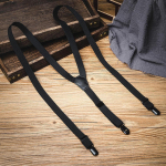 Mens Suspender Versatile Elastic Brace Suspenders with Clips for Wedding suits