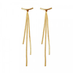 17KM Foxanry Prevent Allergy Stud Auskarai Eleganti&scaron;ki papuo&scaron;alai Žavesys Moterys Mergina Madinga Eleganti&scaron;ka Grandinė Kutas Geometriniai Vestuviniai Priedai auksas