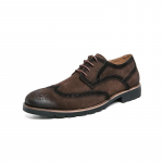 Klasikinio retro stiliaus laisvalaikio batai vyrams, mados prekės ženklo oksfordo batai, patogi vyri&scaron;ka brogue avalynė, eleganti&scaron;ki vyri&scaron;ki vestuviniai batai 46 juoda