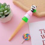 Atgal į mokyklą sezonas 10 vnt. 0,5 mm mielas pandos formos gelio ra&scaron;iklis mielas dovanų kūgio formos ledų ra&scaron;iklis kūrybingi ra&scaron;tinės reikmenys vandens pagrindu pagamintas ra&scaron;iklis A