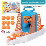 Vaikų stalo pir&scaron;tų krep&scaron;inio pinball žaidimas &ndash; interaktyvus tėvų ir vaikų žaislas