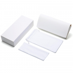Daugiaspalvių logotipų odiniai akiniai nuo saulės ir plok&scaron;čių veidrodžių mink&scaron;tų dėklų rinkinys Paper box only balta
