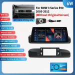 &bdquo;Ossuret&ldquo; 10,25 colio automobilio radijas, skirtas BMW 3 serijos E90(2005&ndash;2012 m) Be originalaus ekrano(Vairavimas tik kaire puse)su &bdquo;Carplay&ldquo; ir i&scaron;maniojo &bdquo;Android Auto&ldquo; palaikymu 6W 6G 64G