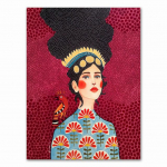 Abstraktūs mergaitės plaukai, gėlė, pauk&scaron;tis, sienos menas, drobė, paveikslas, skandinavi&scaron;ki plakatai ir spaudiniai, vintažiniai sienų paveikslai, skirti svetainės dekoravimui, be rėmelio 21*30cm