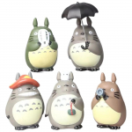 5 vnt. Animacinis Totoro figūrėlė Mini statulėlė Mieli žaislai Kambario papuo&scaron;imai Kawaii figūrėlės Žaislas Vaikų dovanos Kolekcionuojami daiktai 5Pcs