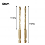 Karbido Gręžimas Sienos Stiklas Mediena Metalas Plytelės Stiklas 5mm