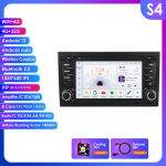 Hizpo 4G-LTE Carplay 7 colių Android automobilio radijas GPS skirtas A4 B9 B8 B7 B6 S4 RS4 SEAT Exeo Multimedia RDS 2din Autoradio Stereo Vaizdo I&scaron;manioji navigacija S4 8Core 4G 32G