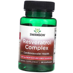 Resveratrolio kompleksas, resveratrolio kompleksas, &bdquo;Swanson&ldquo; 60 kapsulių (70280043) 60caps