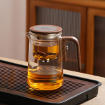 520/600/800ml Stiklinis arbatinukas su filtru, Magnetinis jungiklis, Arbatos atskyrimo filtras, Naudojimui namuose, Dovana