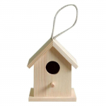 Nichoir en bois &agrave; suspendre 13 x 10 x 8,3 cm smėlis