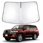 Toyota Land Cruiser 300 serijos i&scaron;skirtinis priekinio automobilio saulės skydelis 2021 m. &ndash; dabartinė Toyota sidabras
