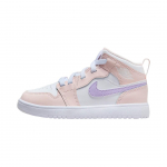 Air Jordan 1 Mid ALT PS Rožinis plovimas Vaikams Sportbačiai Baltas Violetinis-Frost FQ1311-601 29.5