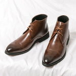 Mada Nauja Žiemos Mada Smailianosiai Juodi Ruda &Scaron;nuruojami Auliukiniai Batai Tendencija Vyri&scaron;ki Kasdieniai Prabangūs Auk&scaron;takulniai Batai Zapatos Hombre Vestir 7.5
