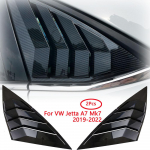 2 vnt. galinių &scaron;oninių langų grotelių dangtelio apdaila, skirta VW Volkswagen Jetta A7 Mk7 - Automobilių priedai Glossy Black