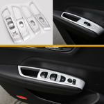 Decorative sticker for automobile door lifter panel for Renault Koleos Samsung QM6 ABS silver
