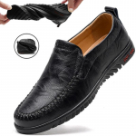 Natūralios odos vyri&scaron;ki avalynė Laisvalaikis Slip On Formal Loafers Vyri&scaron;ki mokasinai Itali&scaron;ki juodi vyri&scaron;ki vairavimo batai 45 juoda