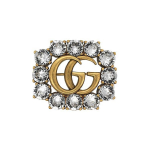 Gucci Dvigubas G Tu&scaron;čiavidurio Dizaino Kristalinis Metalinis Sagė Unisex Aksesuarai 506171-J1D50-8062 Basic Packaging-Dust Bag+Box