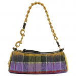 Vivienne Westwood Cindy grandinėlės dirželis, užtrauktukas, vilnonė rankinė, moteri&scaron;kos rankinės, daugiaspalvė 4603000AWW00ZNMULTICOLOR Basic Set (Bag+Dust Bag)
