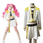 Demonų medžiotojo Cos kostiumas Mergaitė Demonų medžiotojas Kpop Pop dainininkas Helovino kostiumas Sceninis kostiumas 100cm balta