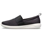 Crocs LiteRide tinklelio slip-on batai juodi balti 205727‑066 36-37