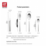 Zwilling Minimale Poliruotas 4 dalių stalo įrankių rinkinys