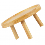 Augalų vazonų stovas Medinis gėlių vazono auk&scaron;tas stovas Stalinis kaimi&scaron;ko stiliaus vaza Bonsai vazono vitrinos stovas 10.00X10.00X7.50CM beige