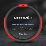 38cm neslystanti odinė anglies pluo&scaron;to vairo apdangalas Citroen C1 C2 C3 C4 C5 C6 C4L Berlingo Picasso Aircross Sega Elysee