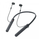 Sony belaidės ausinės Bluetooth iki 20 valandų nepertraukiamo grojimo su 2017 juodos B WI-C400 suderinamos, ausyje įstatomos, mikrofonas, modelis, juoda