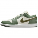 Jordan Air Jordan 1 žemi Vintažiniai Krep&scaron;inio Batai Vyri&scaron;ki Žali Balti 553558-300 44.5