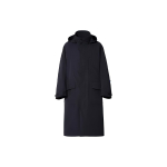 Uniqlo X Jil Sander +J Bendradarbiavimo Laisvo Kirpimo Ilgas Gobtuvėtas Paltas Vyri&scaron;ki Paltai Juodas 440367-09 S black