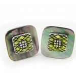 NOA [H2332] - Boucles Cr&eacute;ateur 'Bora Bora' vert žalia