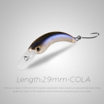 Guolis 29 mm 42 mm žvejybos masalas Trout Mini Crankbait Vobleris Žūklės reikmenys Gėlavandenis Minnow Crank dirbtinis kietas masalas 29mmA