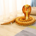 240cm Imitacinis Kobros Pliu&scaron;inis Žaislas Didelis Ilgas Gyvatės I&scaron;kam&scaron;a Gyvatės Pliu&scaron;inis Žaislas Vaikų Dovanos 240cm oranžinė