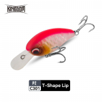 Kingdom Fat Boy žvejybos masalai Plaukiojantys Crankbaits U/T tipai Lip Deep Diver masalas Kietieji masalai Profesionalus veiksmo vobleris 1518A-6g-C301