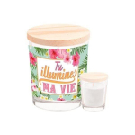 Bougie parfum&eacute;e verre tu illumines ma vie