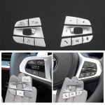 Car Styling for BMW X3 X4 G01 G02 Steering Wheel Buttons switch Frame protection covers Stickers Trim Auto Interior