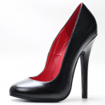 5,5 colio &bdquo;stiletto&ldquo; auk&scaron;takulniai unisex &bdquo;Sleek&ldquo; naktinis klubas su apvaliais pir&scaron;tais batai vakarėliui, plius 36&ndash;46 dydis 46 juoda