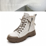 Pavasariniai rudeniniai batai Natūralios odos madingi batai moterims storu padu moteri&scaron;ki kulk&scaron;nies batai prekės ženklas Ladies Botas 35