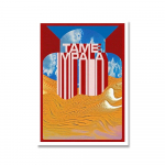 Tame Impala Glastonbury koncerto plakatas Vintažinis spalvingas vir&scaron;elis Drobės tapyba Retro sienų paveikslai, skirti gyvenamojo kambario namų dekoravimui 21cm&times;30cm NoFrame