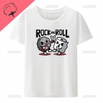 Juokingi roko ir tualetinio ritinio grafiniai spaudiniai Anime mar&scaron;kinėliai vasariniai drabužiai su kakleliu moterims Unisex drabužiai Naujiena medvilnė L