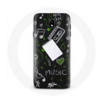 Coque pour Samsung Galaxy S5 Music cl&eacute; de sol