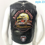 Liemenė Street Punk Vest Striukė Be rankovių Harley motociklo ženkleliu i&scaron;siuvinėta liemenė XXXXL
