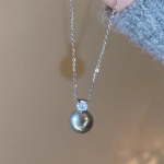 Paprasti karoliai moterims Kri&scaron;tolinė sidabrinė grandinėlė Choker Priedai Papuo&scaron;alai 1