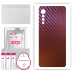 apgo skin sticker film foil vinyl for the BACK compatible with LG Velvet 5G, scratch-resistant, easy to install - Carbon Chameleon CAKA5