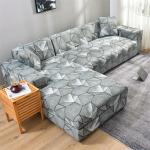 Elastingi L formos sofų užvalkalai svetainei, &bdquo;Funda&ldquo; sofai, sofos užvalkalams, kėdės apsaugai, S/M/L/XL geometriniai sofos užvalkalai, pirkti 2 vnt. L Size(190-230cm)1pc