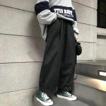 FiveFive moterų laisvalaikio kelnės Laisvos pra&scaron;matnios plačios kelnės Moteri&scaron;kos Harajuku gatvės apranga XXXXXL juoda