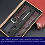 12 14 15 16 17 18 19 20 21 22 mm Natūralios odos laikrodžio apyrankė Juoda Ruda Itin ploni mink&scaron;ti, paprasti priedai vyrams ir moterims 19mm