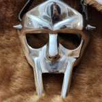 MF Doom Kaukė Aliuminio Mad Villain Kaukė Rankų darbo Viduramžių Doom Kaukė Duoklė MF