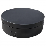 360 laipsnių besisukantis elektrinis patefonas, 12 cm, automati&scaron;kai besisukanti platforma, USB įkrovimas / baterija, skirtas modelino torto 3D vaizdams juoda