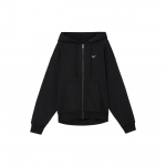 Nike Solo Swoosh Universali striukė su gobtuvu ir pilnu užtrauktuku Vyri&scaron;ka striukė Juoda FZ1165-010 2XL